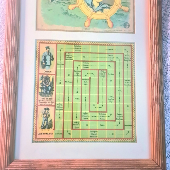 Professionally Framed Cabin Boy Board Game Circa 1901 - Picture 3 of 11
